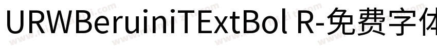 URWBeruiniTExtBol R字体转换